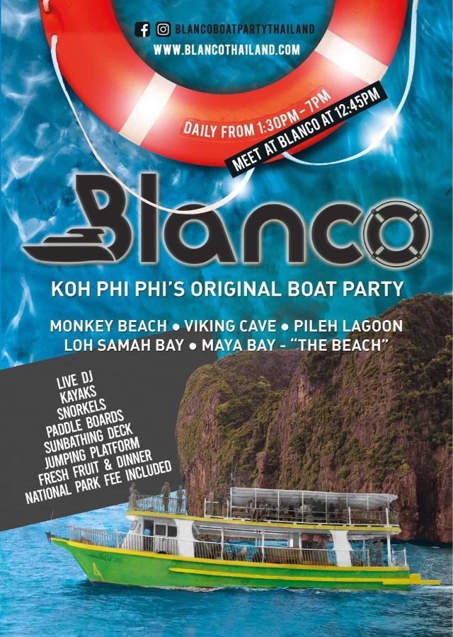 Blanco Beach Bar Hostel Phi Phi Eksteriør billede